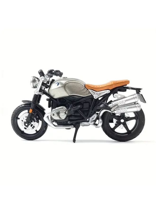Maisto 1 18 BMW R NineT Scrambler Motorcycle Model Silvery Grey Collector Edition - Image 4